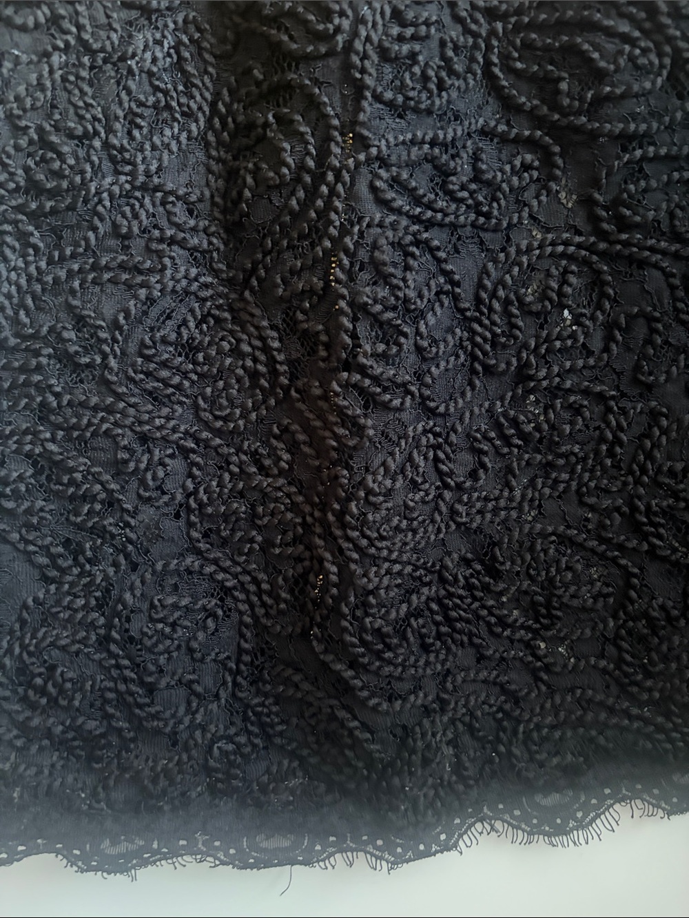 Anne Klein Elegant Black Lace Women's Top - Picture 5 of 12